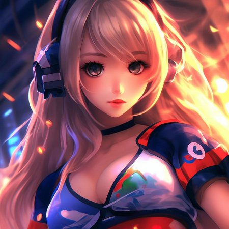 Красивая аниме девушка