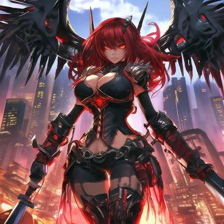 Аниме девушка демон