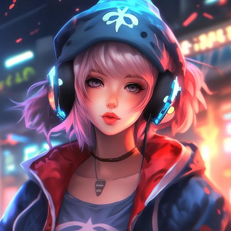 Крутая девушка аниме