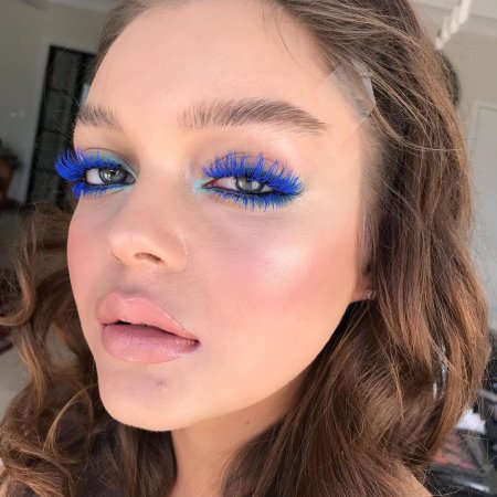 Макияж для голубых глаз