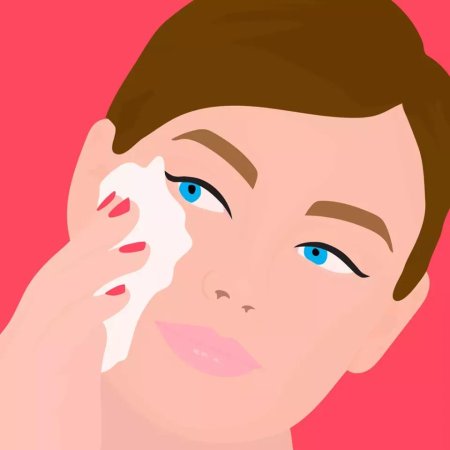 Снятие макияжа карикатура