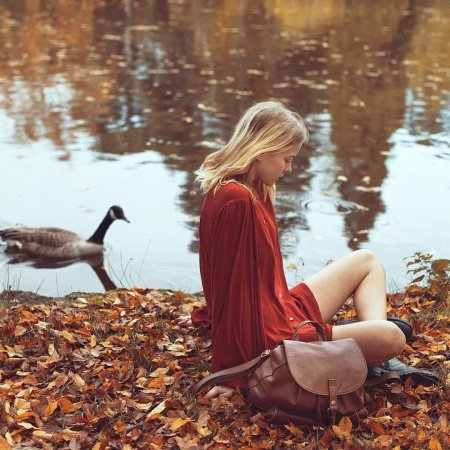 Осенняя фотосессия у водоема