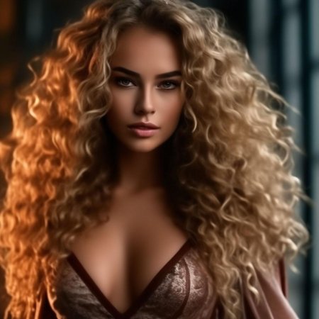 Длинные кудрявые волосы