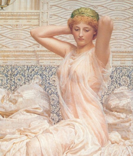 Античные девушки с лилиями в живописи 19 в