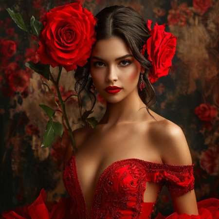 Платье красное