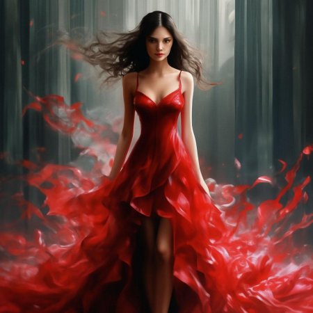 Красная платья