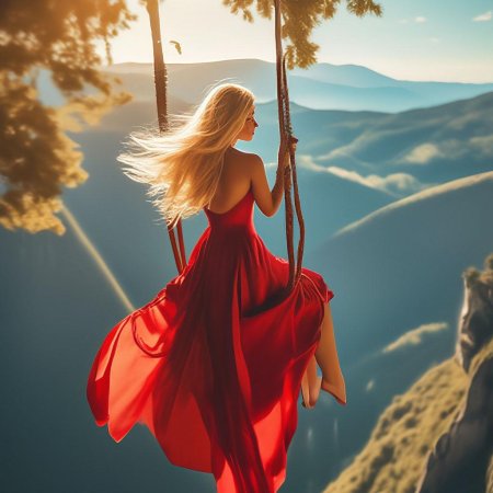 Фотосессии девушек в горах платье