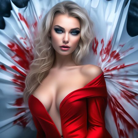 Блондинка красивая