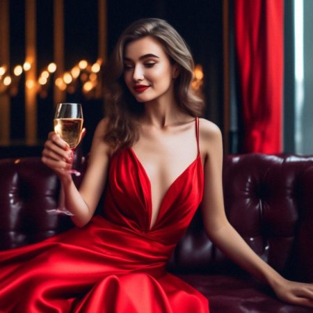 С бокалом красного вина