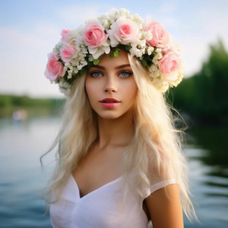 Девушка красивая блондинка