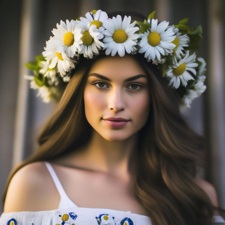 Девушка с венком