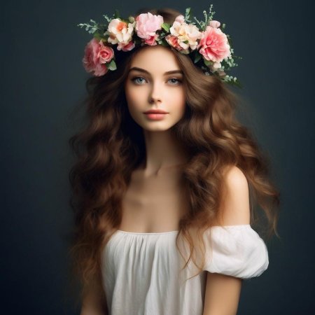 Девушка с венком