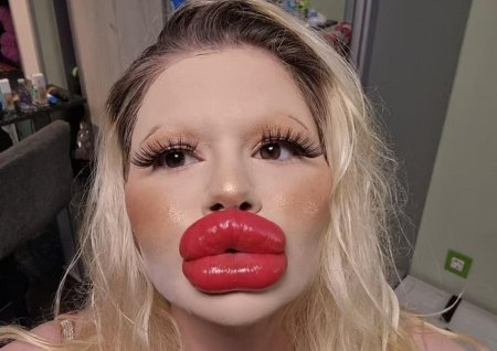 Девушка с большими губами