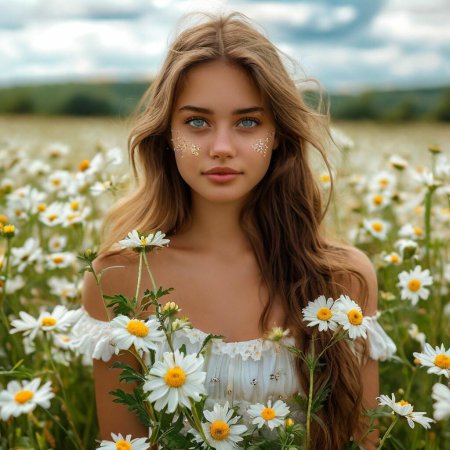 Ромашка в поле