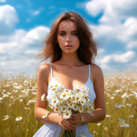 Девушки в поле