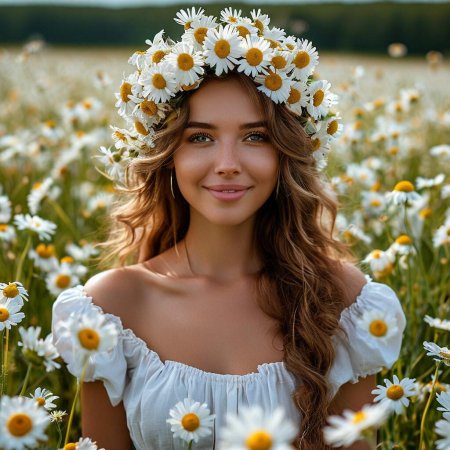 Венок из ромашек