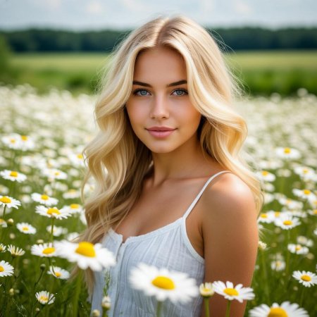 Красивая девушка блондинка