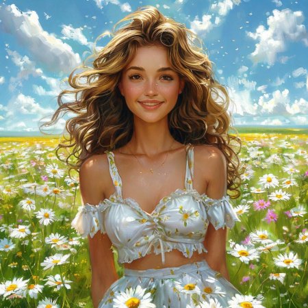 Веселая девушка