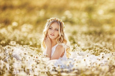 Фотосессия в ромашках