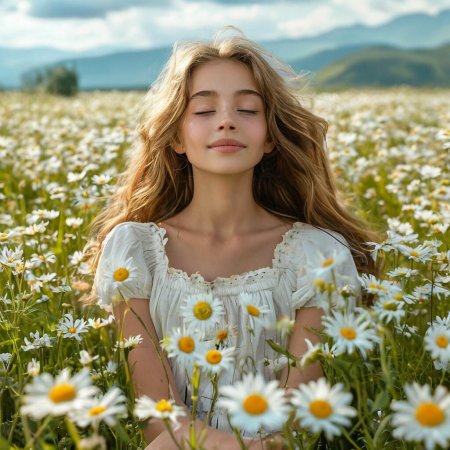 Поле ромашек