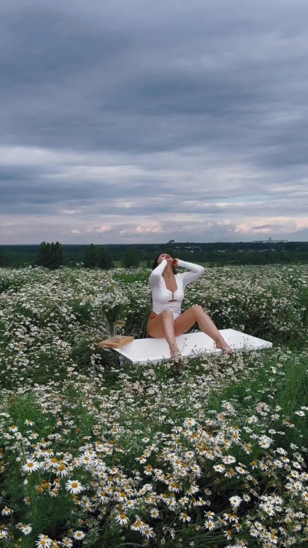 Фотосессия в ромашках