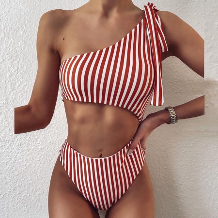 Купальник в полоску