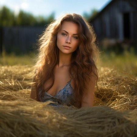 Деревенская красавица