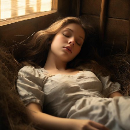 Девушка спит