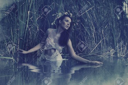 Девушка в болоте