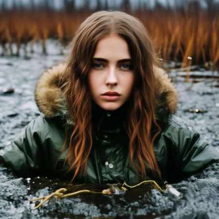 Девушки в пуховиках