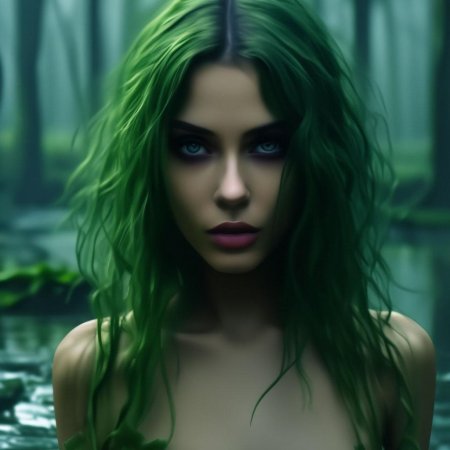 Зеленые волосы