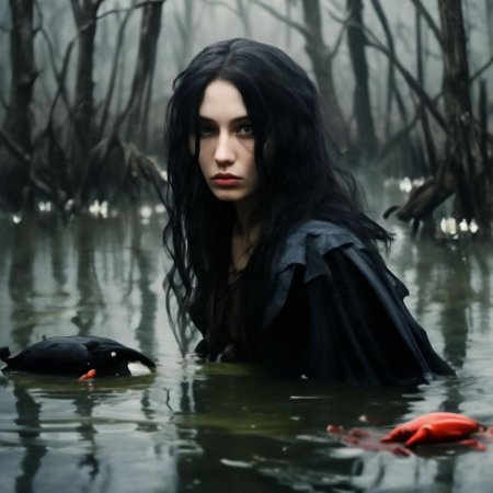 Девушка ворон