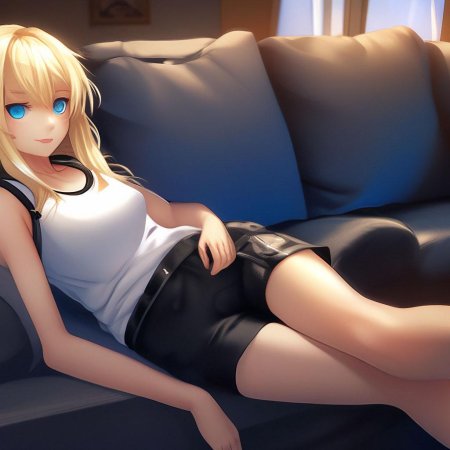 Аниме блондинка