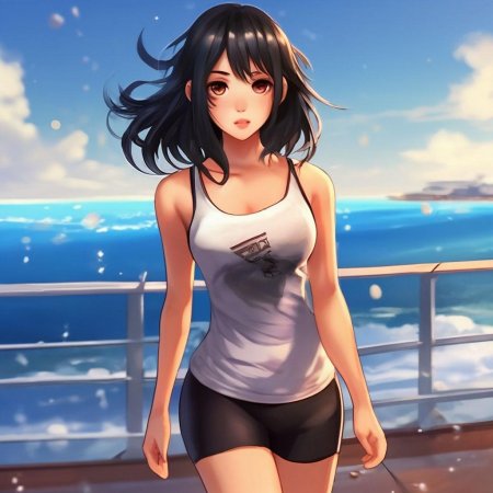 Красивая аниме девушка