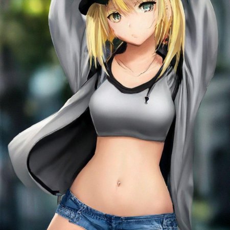 Аниме девочка блондинка