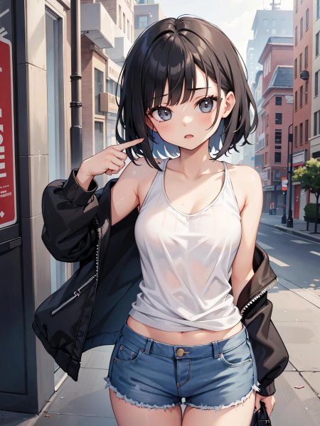 Красивая девушка аниме