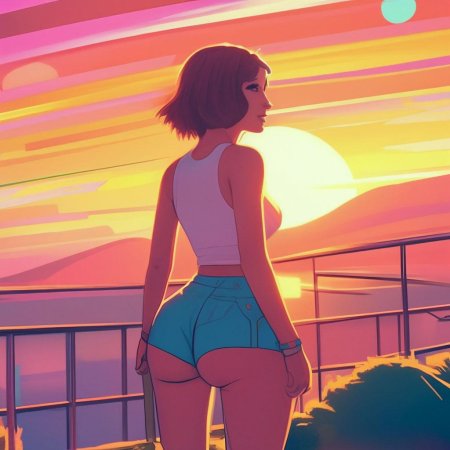 Девушка с большим