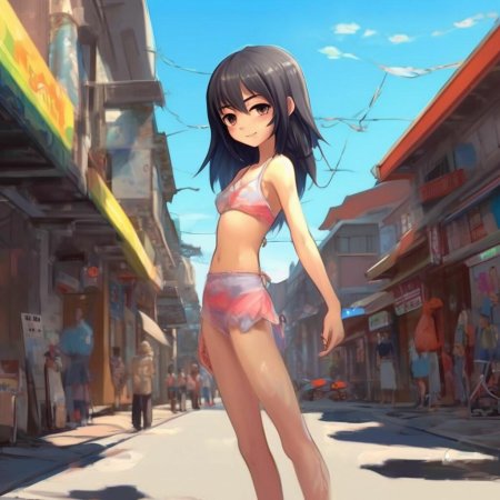 Аниме тян в купальниках