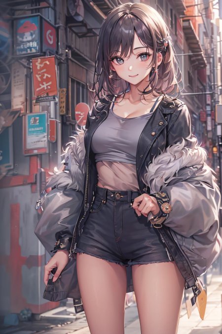 Девушка в куртке