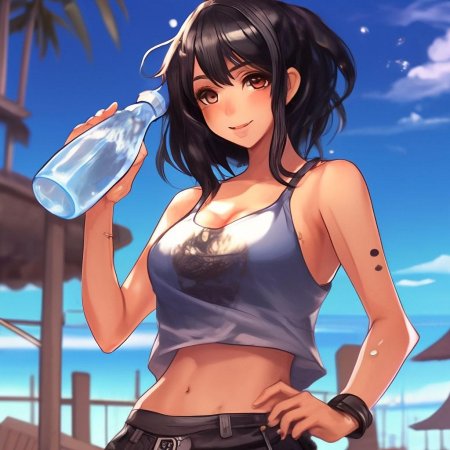 Красивые аниме девушки в купальниках