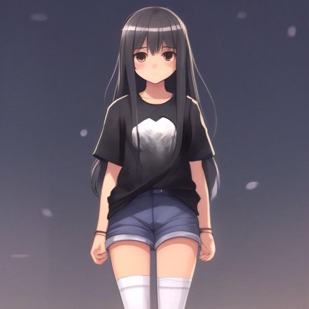 Аниме брюнетка