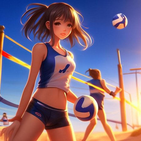 Девушка волейболистка
