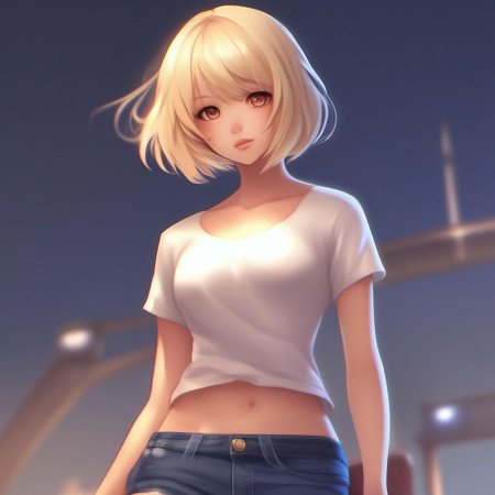 Аниме девушка в топике
