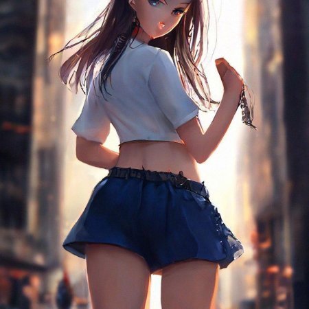 Аниме красивая девушка