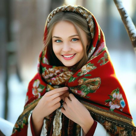 Красивая девушка русская