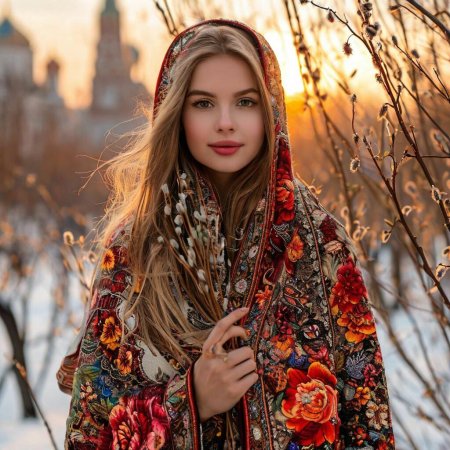 Платок зимний