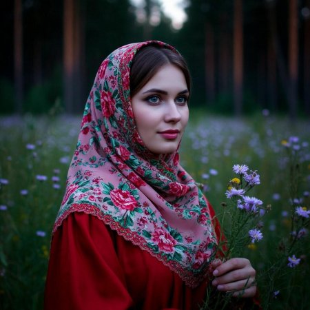 Русские красавицы в платках