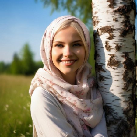 Улыбается девушка