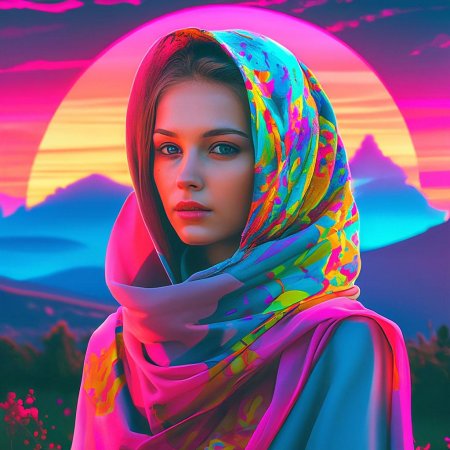 Русские девушки в платках