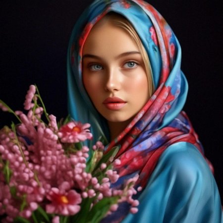 Девушка в платке